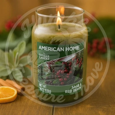 American Home by Yankee Candle Sage & Red Berry 19 oz Fresh Herbal Berry Scent - Image 1 of 3