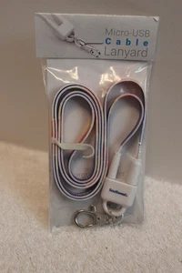 NEW SOUTHWEST AIRLINES Lanyard Micro USB Long Charge Cable - Afbeelding 1 van 4