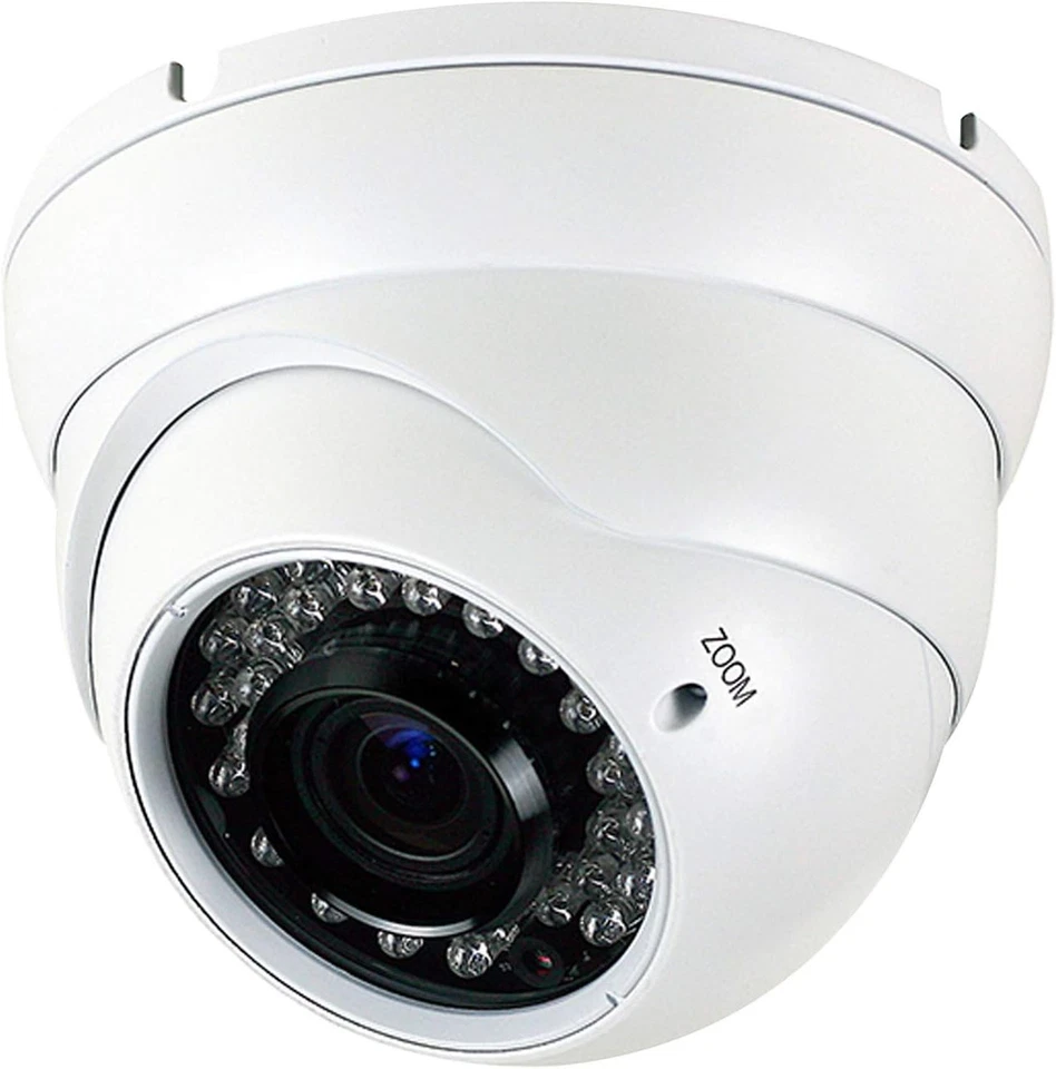 Analog CCTV Camera HD 1080P 4-in-1 (TVI/AHD/CVI/CVBS) Security Dome White  - Image 1 of 4