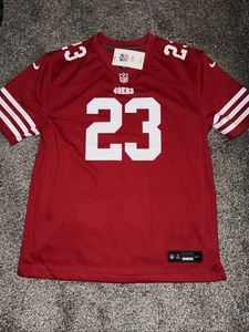 Nike Christian McCaffrey San Francisco 49ers Jersey Youth Kids Sz L New - Foto 1 di 7