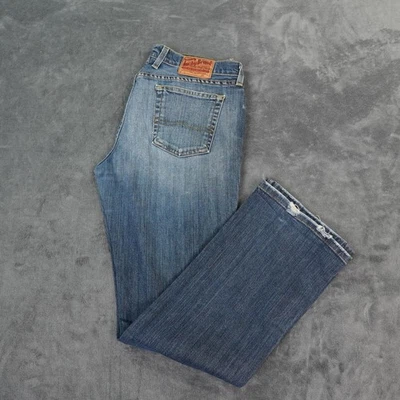 Lucky Brand Relaxed Bootcut Jeans Womens Size 10 30x30 Blue Denim Distressed - Image 1 of 4