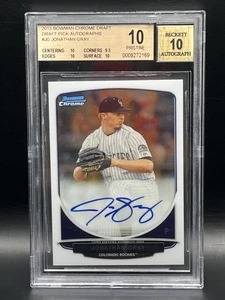 Bowman Chrome Draft Jonathan Gray 2013 selección de draft automática - BGS 10 impecable automático 10 - Imagen 1 de 2