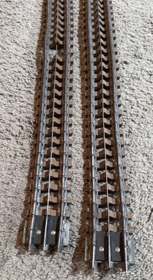 2pc Vintage Lionel K LINE O Gauge 5’ Foot Wood Base Train Track - Image 1 of 4
