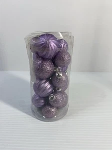 Lila Mini Weihnachten bruchsicher Kugeln - Bild 1 von 10