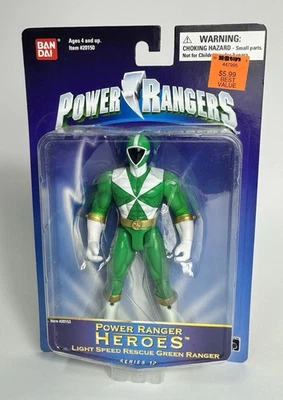Power Rangers Lightspeed Rescate Green Ranger Heroes Serie 12 Nuevo Sellado de Fábrica Foto 1 de 4