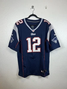 Tom Brady #12 Patriots Nike On Field Jersey Size Large 44 NFL GOAT Vintage - Picture 1 of 11