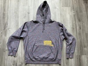 Supreme JUNYA WATANABE COMME Des GARÇONS Hoodie CDG Black Floral  Large - Picture 1 of 7