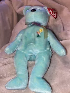 TY Beanie Babies "ARIEL" the Aids Foundation Teddy Bear AA59 - Picture 1 of 3