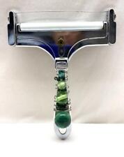 Wire Wrapped Art Glass Beaded Handle Cheese Slicer With Adjustable Thickness
