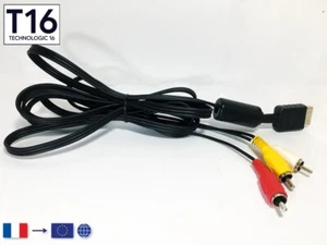Playstation 1, 2, 3, PSX / Offizielles Kabel 1,70m Audio Video 3 Cinch TV Analog - Bild 1 von 1