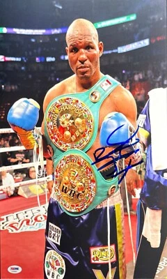 Foto de boxeo firmada por Bernard Hopkins 12x18 PSA AC60693 Foto 1 de 2