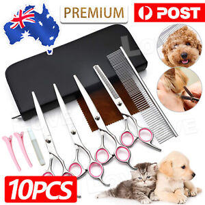 Hair Cutting Curved Tool Professional Cat Dog Pet Grooming Scissors Shear Set