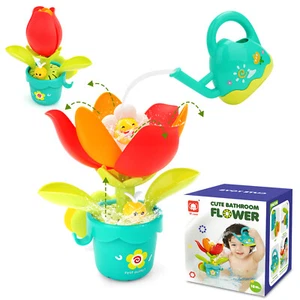 Garden Flowerpot Baby Bath Toys Baby Sensory Creative Game Toys With Sprinkler - Picture 1 of 7