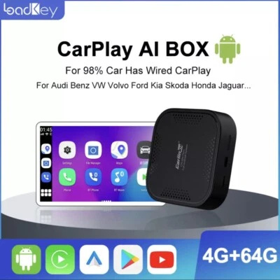 NEW 2023 Carlinkit 3 CarPlay Ai Box Android 9.0 Wireless CarPlay wireless tablet - Immagine 1 di 4