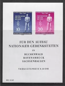 Alemania Oriental 1955 Día de la Liberación como nuevo E208A montado sin montar o nunca montado gato £ 25 - Imagen 1 de 1