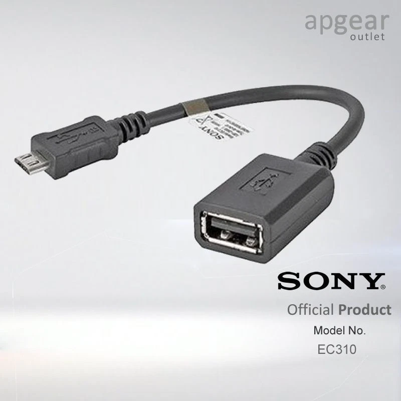 Genuine Sony EC-310 USB On the Go Mobile Phone Transfer / Micro to USB Cable — 第 1/2 张图片