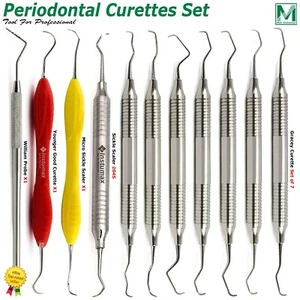11 PIEZAS Cureta Dental Gracey Columbia Curetas Quirúrgicas Periodontales Sonda William - Imagen 1 de 6