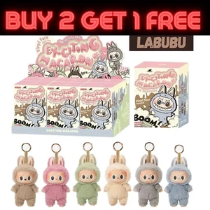 POP MART LABUBU The Monsters Macaron Plush Doll Toy Keychain Gifts AU - Picture 1 of 18