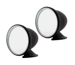 VINTAGE BLACK BULLET MIRRORS CLASSIC MUSCLECAR RESTOMOD HOTROD PAIR LH & RH - Picture 1 of 2