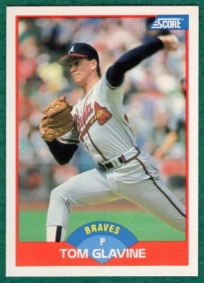 Tom Glavine - 1989 Score #442 - Atlanta Braves Baseball Card - Image 1 of 2