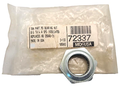 36-UP Harley Davidson Bearing Nut Big Twin 4 Speed Replaces 35046-36 - Image 1 of 4