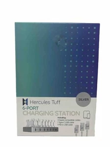 Hercules Tuff Multi-Device Charging Station - 6 USB Fast Ports + 3 USB Cables - Picture 1 of 4
