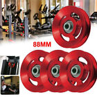 4PCS/set 88mm Bearing Cable Pulley Wheel Gym Equipment Parts Aluminium Alloy