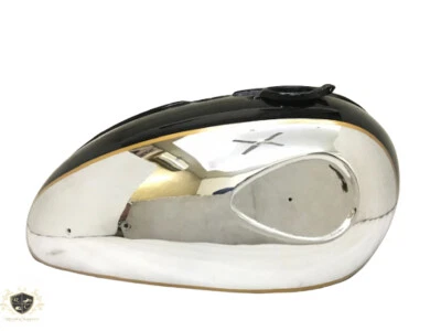 BSA A65 THUNDERBOLT 4 GALLON CHROME AND BLACK PAINTED GAS TANK DUAL CARB|Fit For - Image 1 of 4