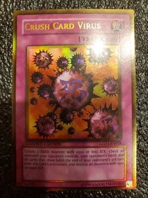 Yu-Gi-Oh! Crush Card Virus - GLD1 EN038 - Gold Rare -  LP Lightly Played - Image 1 of 4