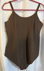 Body Pinsy Marrón Bonded Spaghetti Scoop Forma Talla 1X Nuevo con Etiquetas - Imagen 1 de 10
