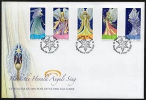 ISLE OF MAN 2007 SG1400-04 Christmas Angels FDC - Imagen 1 de 1