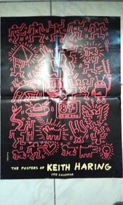 KEITH HARINGS 1993 CALENDAR *The Posters of Keith Harnings,64x48cm gut erhalten - Bild 1 von 2