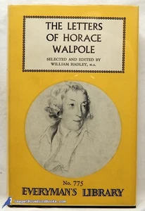 Selected Letters of Horace WALPOLE: VG+ Everyman's Library HC/VG+ DJ 88620 - Picture 1 of 1