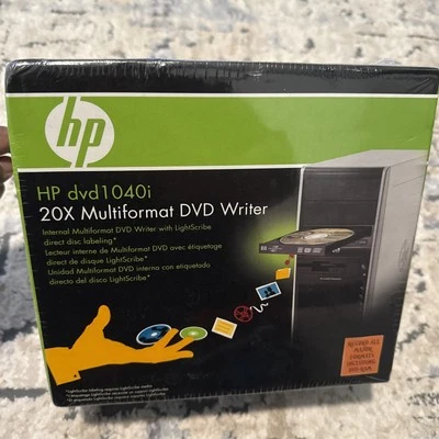 HP® dvd1040i 20x Multiformat DVD Writer Lightscribe Direct Disk Labeling New - Image 1 of 4