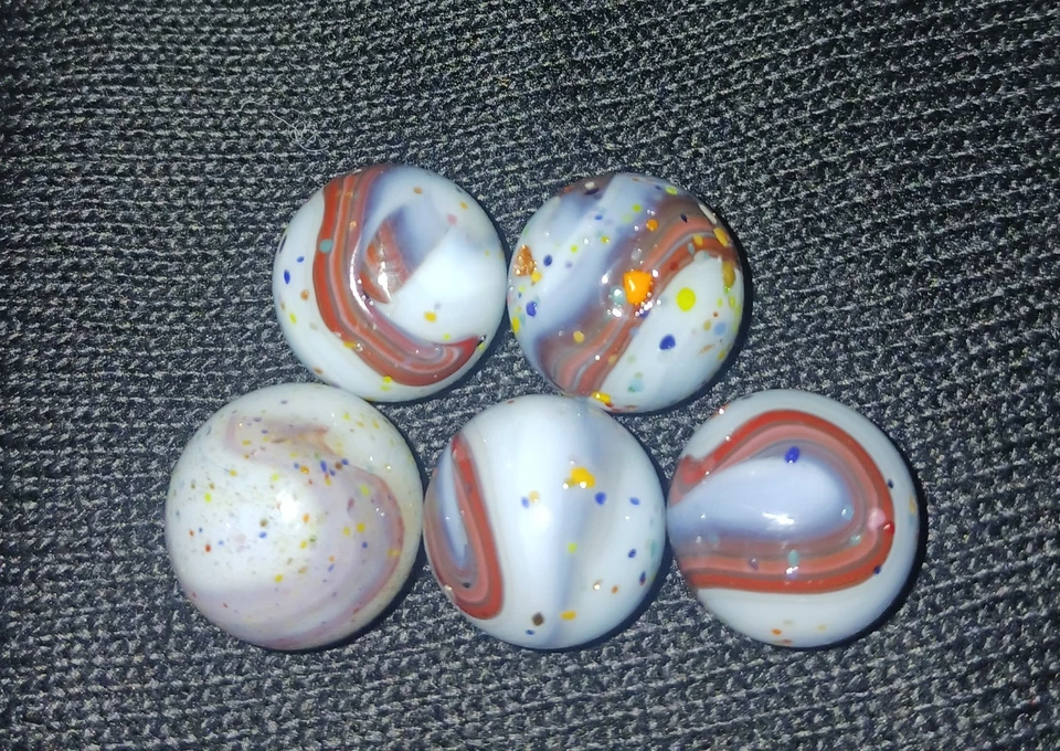 Lote de 5 canicas DAS con confeti (Lote 1) Foto 1 de 1