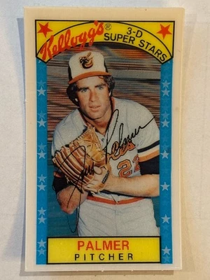 Mint 1979 Kellogg's 3-D Super Stars - Jim Palmer #5 Career PCT .650 - Image 1 of 2