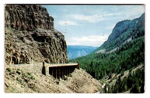 Vintage Yellowstone National Park Golden Gate Canyon Postcard 1951 - Picture 1 of 2