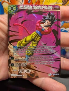 ๐ฅ SS4 Son Goku, Protector of the Earth BT11-034 SR Art Dragon Ball Z ( Mint )๐ฅ - Picture 1 of 5