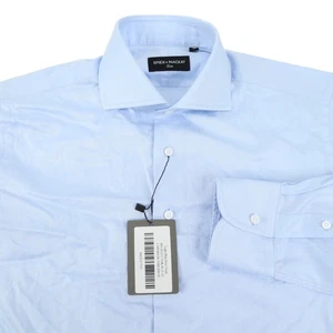 NUEVA Camisa de Vestir Spier & Mackay Cuello Extendido Azul Claro Algodón Sarga 15-32 - Imagen 1 de 8