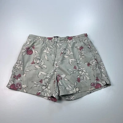 Abercrombie & Fitch Board Shorts Mens Large Green Tropical Lined Pockets Preppy - Image 1 of 4