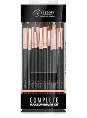 Juego completo de brochas de maquillaje BESTOPE 16 piezas (oro rosa) Foto 1 de 4