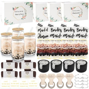 40Pcs Bridesmaid Proposal Box Gifts Set of 4 Will You Be My Maid of Honor Pro... - Picture 1 of 6