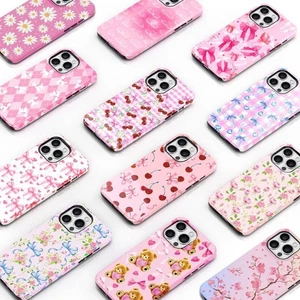 Coquette iPhone Case, Glossy Cute Aesthetic Girly Trendy Cover, Shockproof - Picture 1 of 11