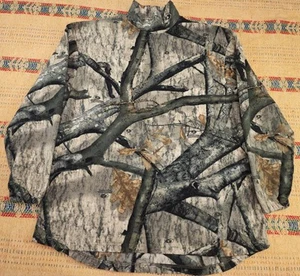 Vintage Russell Outdoors All Terrain Mock Mossy Oak Treestand Camo Fleece Sz XL - Picture 1 of 7