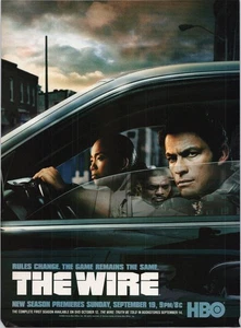 HBO The Wire Print Ad TV Show Season 1 Premiere 2004 - Bild 1 von 1