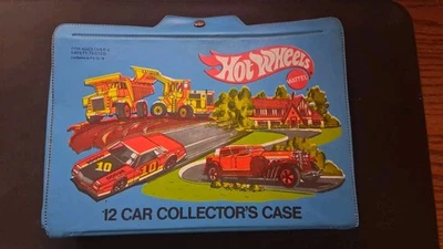 Hot Wheels Vintage 12 Car Collector's Case Blue USA No. 4975 Storage 1980 🔥 - Image 1 of 4