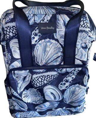 Vera Bradley Reactive Extra Grande Morning Shells Azul Mochila Bolso Refrigerador Nuevo sin Etiquetas Foto 1 de 4