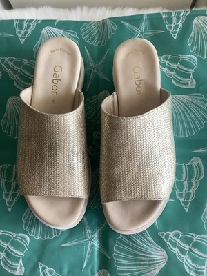 Mules  Sabots "GABOR"  Cuir , très Souple  Semelle Rembourrée T.38 ETAT  NEUF - Photo 1/4