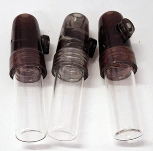 Glass & Acrylic Bullet 2.75" Long - Pack of 3 Black - Picture 1 of 2