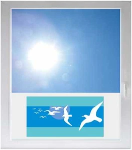 Sichtschutzfolie Sonnenschutz Fensterfolie - GMF0270 - See Meer Möwe Vogel - Bild 1 von 1